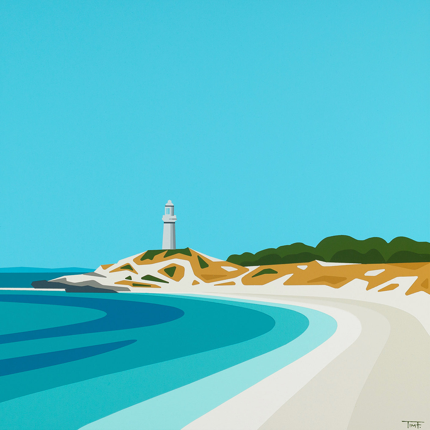 Pinky Beach, Rottnest Island, Western Australia - Limited Edition Print